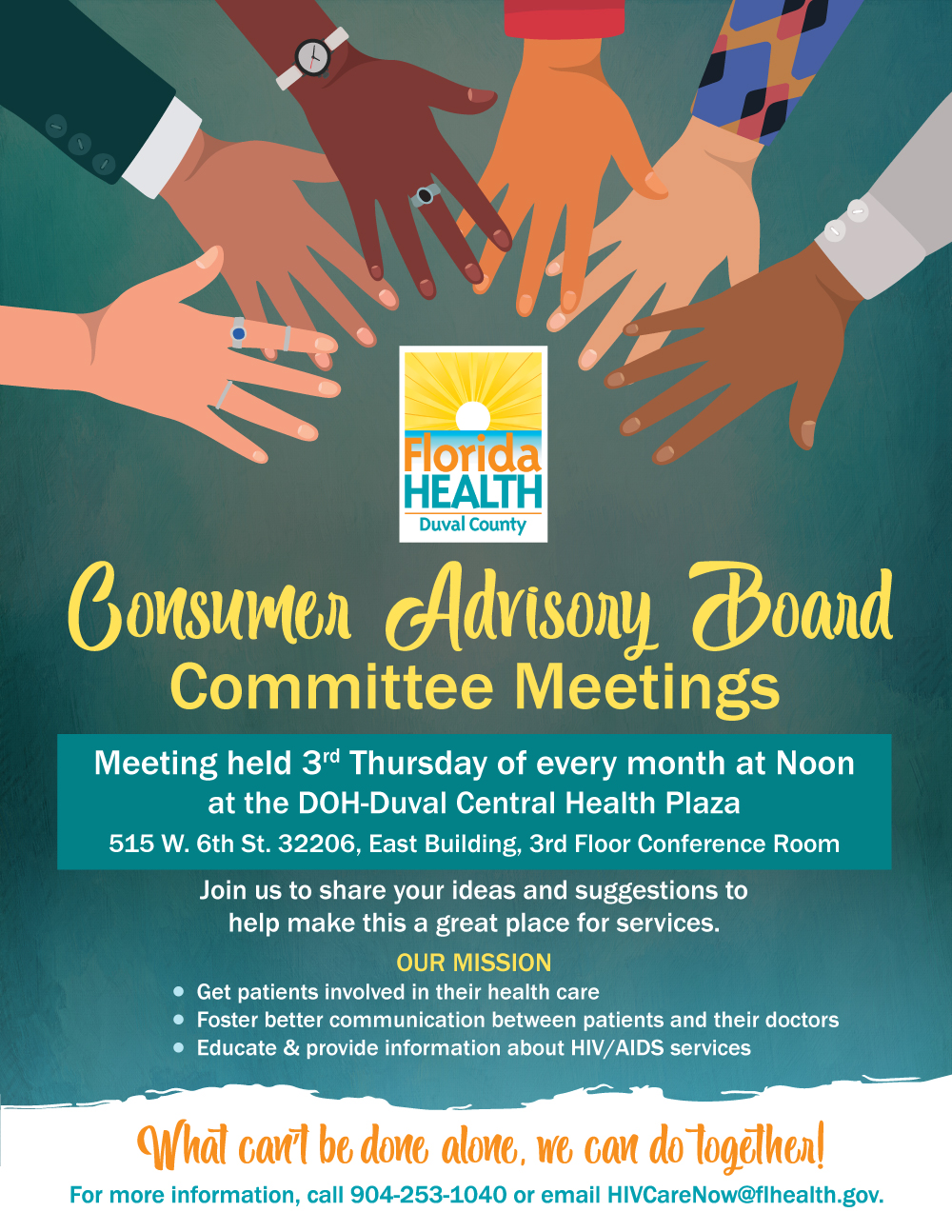 Consumer Advisory Board Committee Meeting flyer